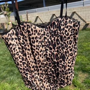 Cheetah Print Corset